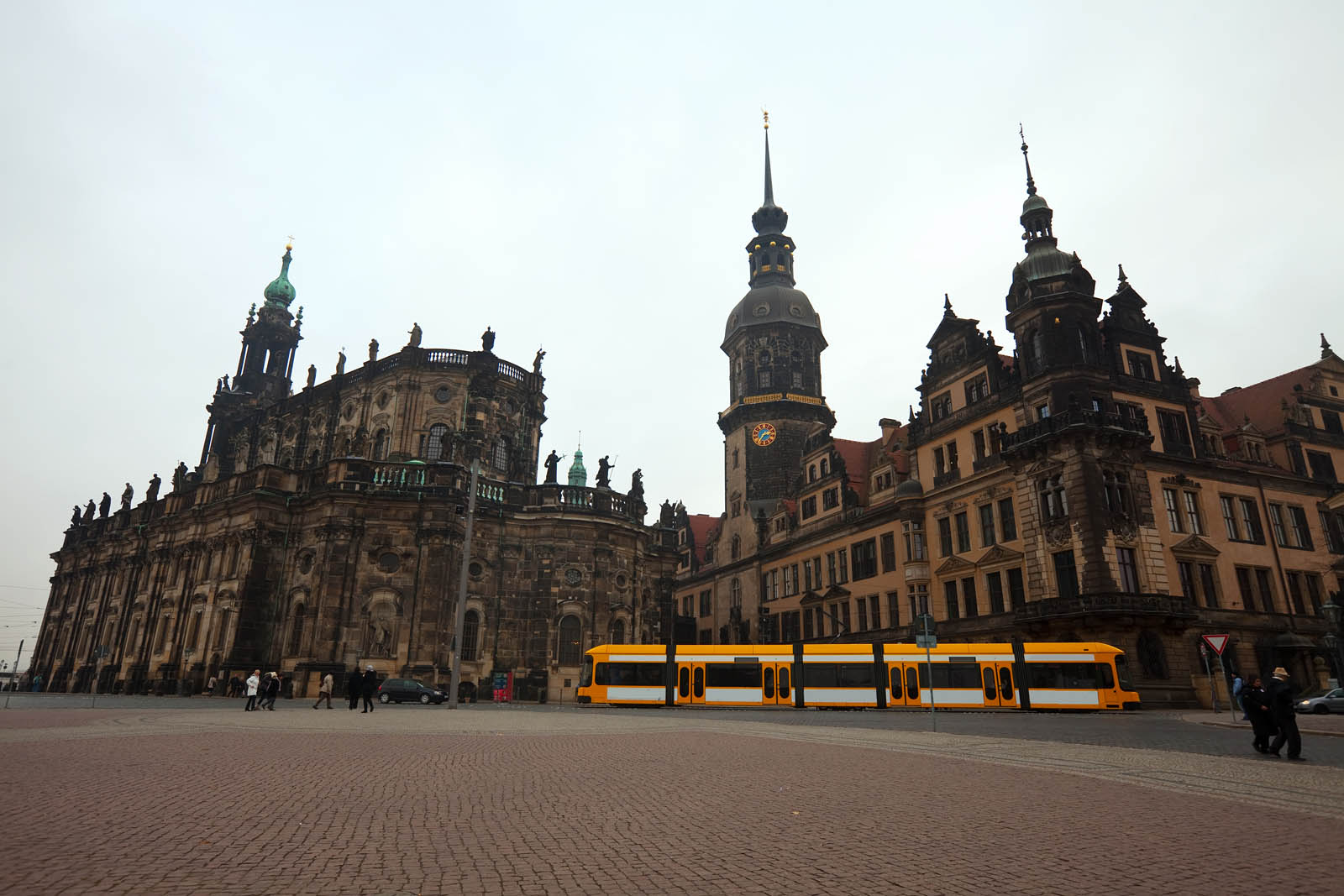 View of Dresden, Germany.  Street in historical center